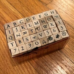 Hero Arts letter ink stamps